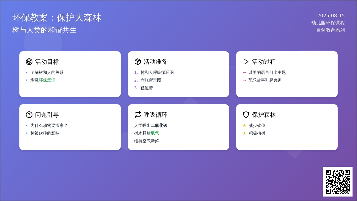 环保教案：保护大森林