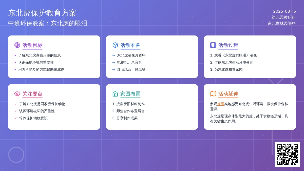 中班环保教案：东北虎的眼泪