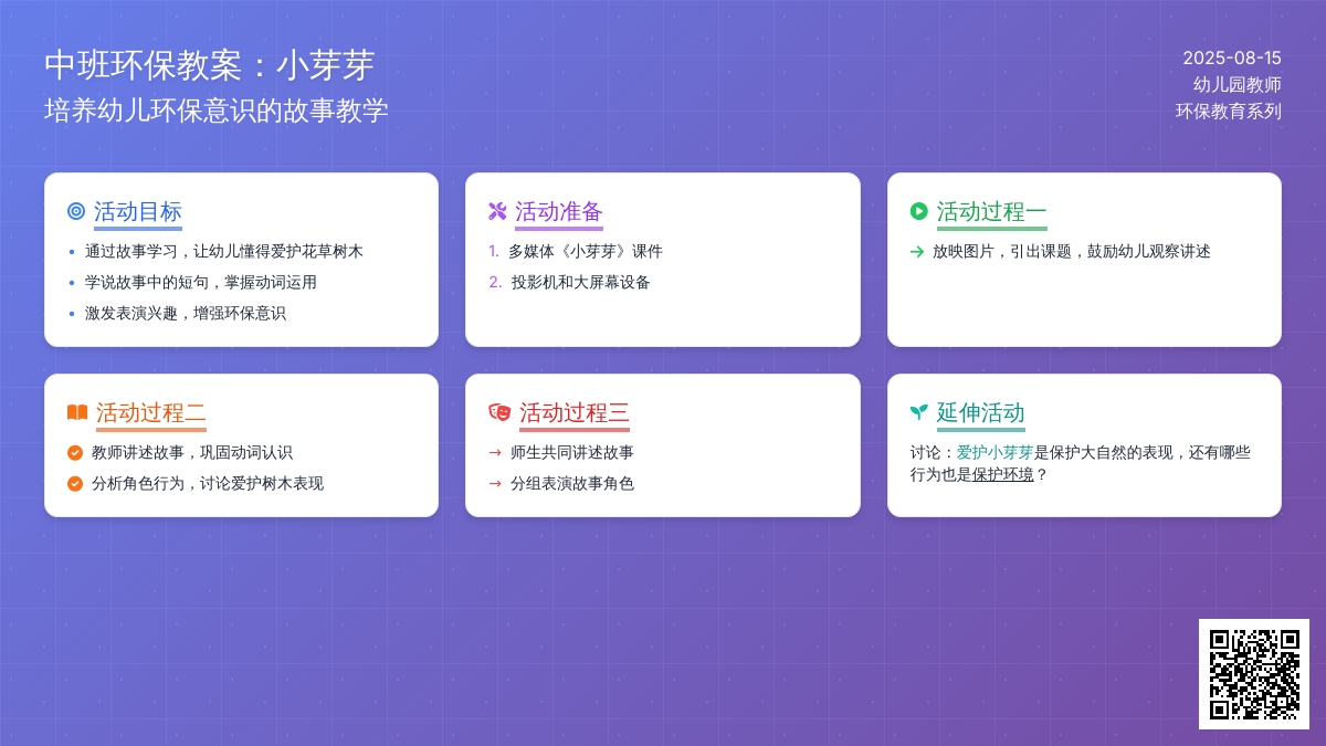 中班环保教案：小芽芽
