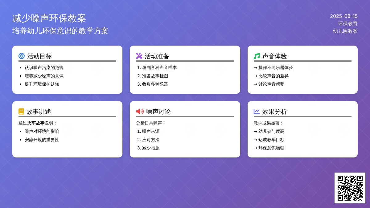 环保教案:减少噪声