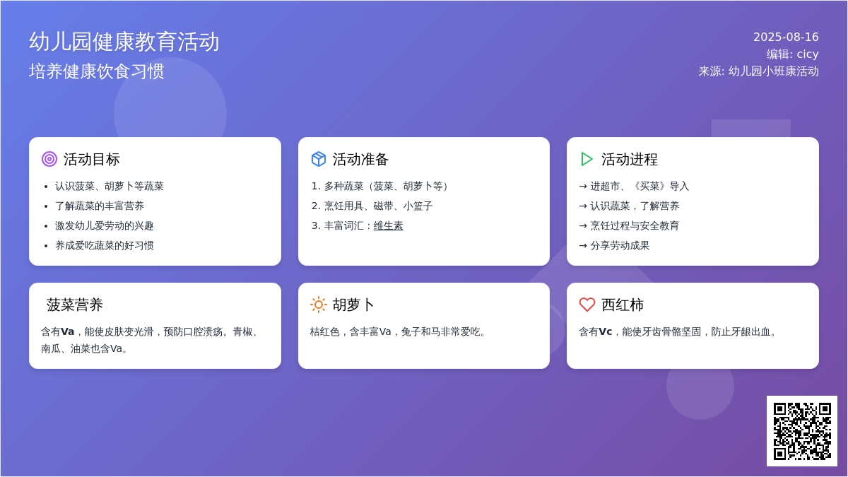 幼儿园小班健康活动：《饭不偏食身体才能好》