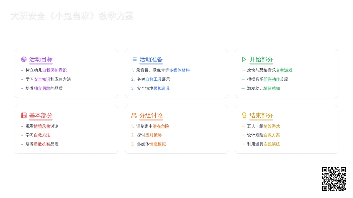 大班安全教案《小鬼当家》含反思