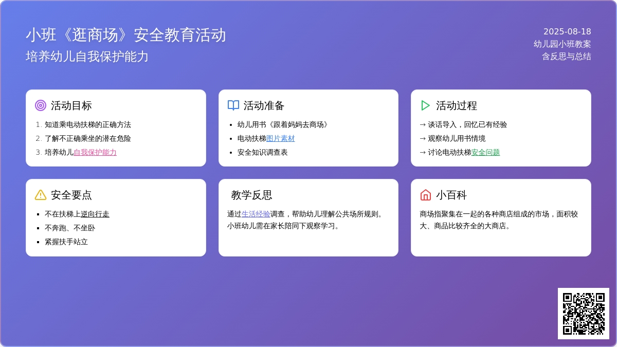 幼儿园小班教案《逛商场》含反思