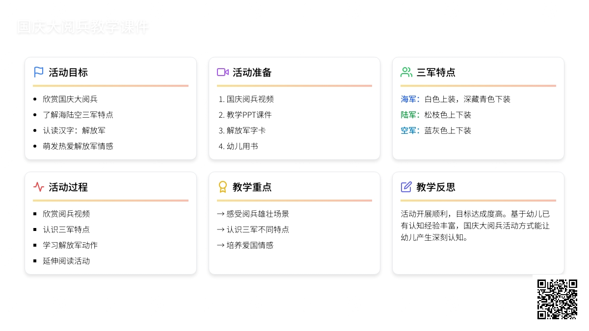 幼儿园大班社会课教案《国庆大阅兵》含反思