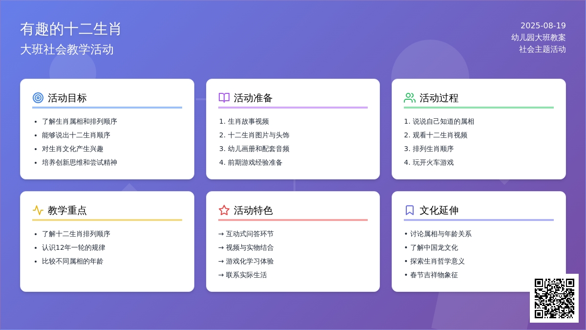 幼儿园大班社会教案《有趣的十二生肖》