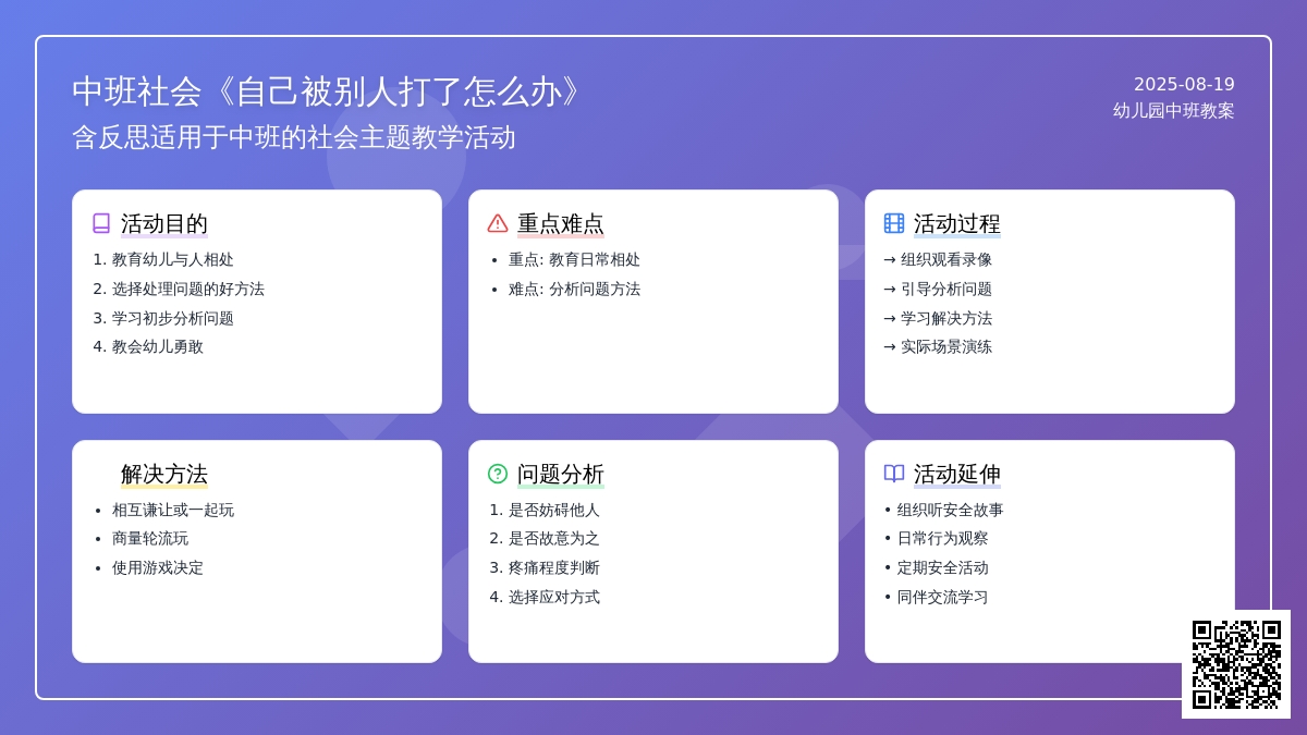 中班社会教案《自己被别人打了怎么办》含反思