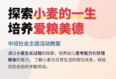 幼儿园中班教案《小麦的一生》-幼师课件网