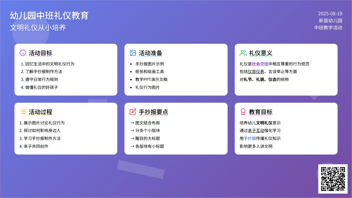 幼儿园中班教案《礼仪》