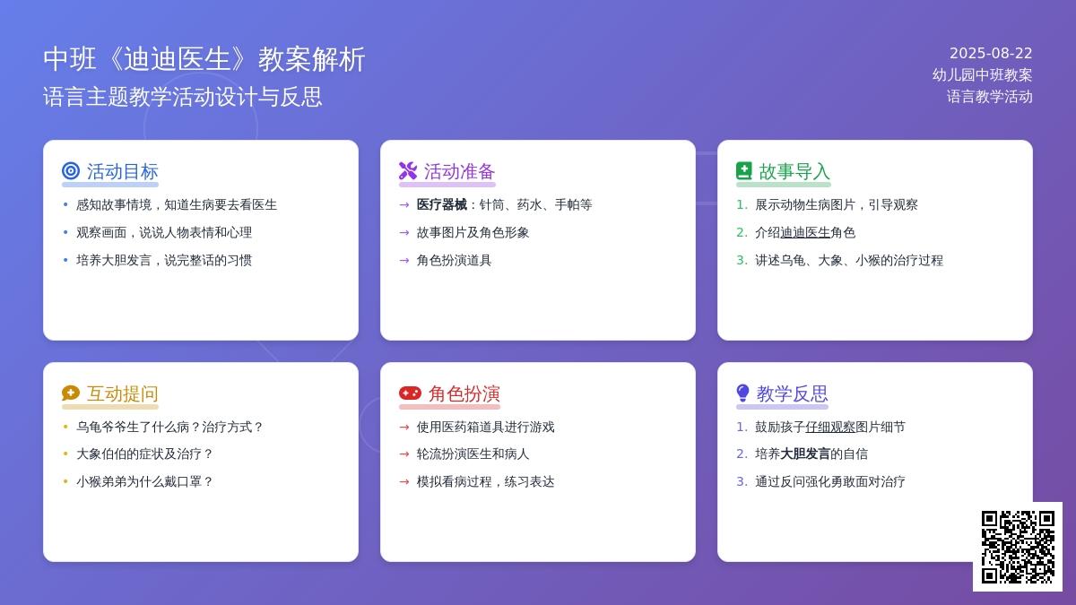 幼儿园中班教案《迪迪医生》含反思