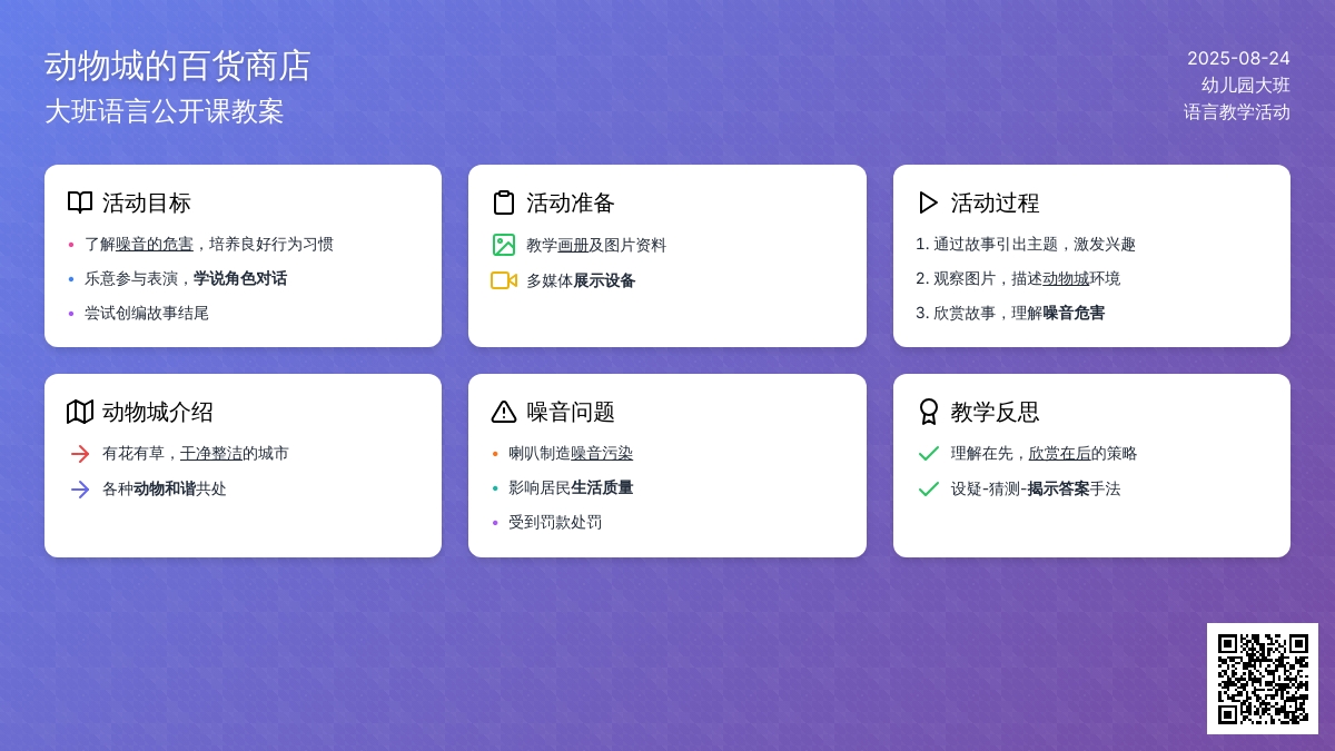幼儿园大班语言公开课教案《动物城的百货商店》含反思