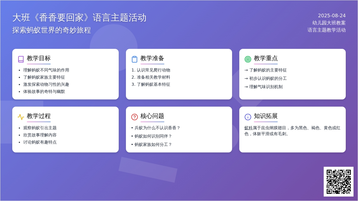 幼儿园大班教案《香香要回家》
