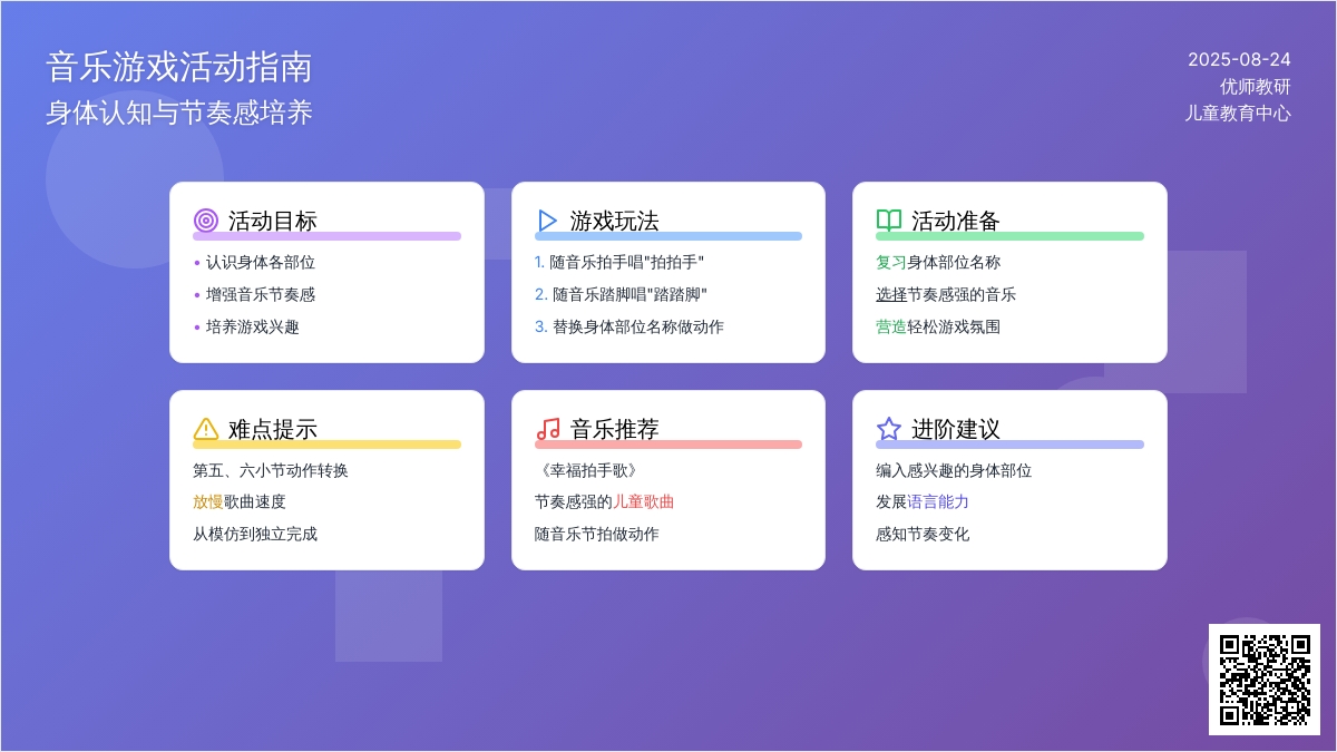 认识身体部位的亲子小游戏：拍拍踏踏