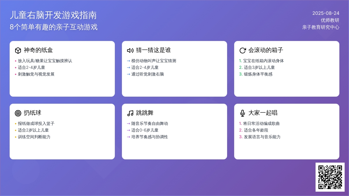 有利于孩子右脑开发的游戏