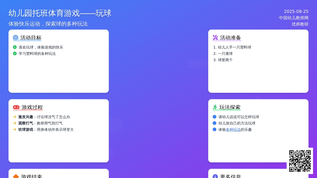 幼儿园托班体育游戏――玩球