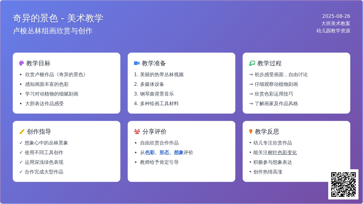 大班美术优秀教案《奇异的景色》含反思