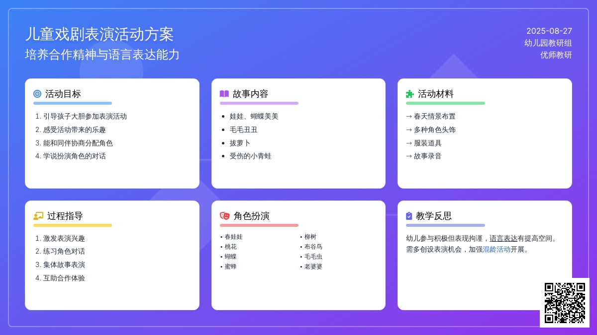 幼儿园新年主题活动:故事表演屋