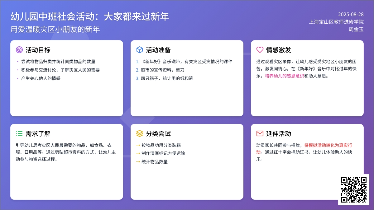 幼儿园中班社会活动：大家都来过新年
