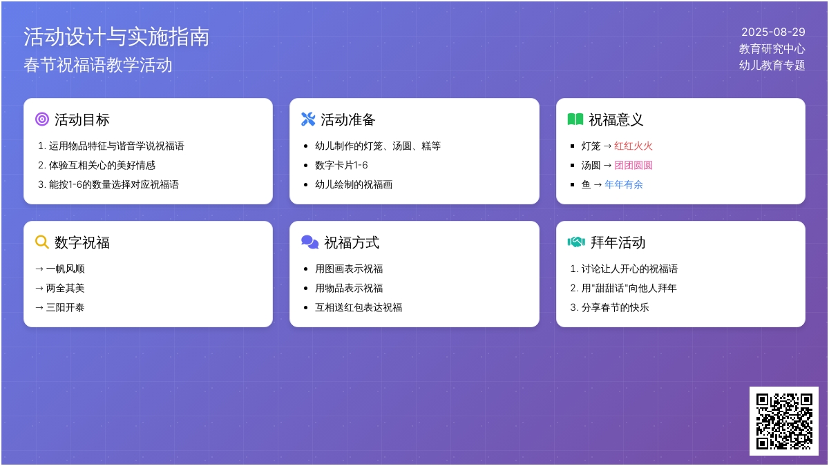 幼儿园中班社会活动：春节甜甜话