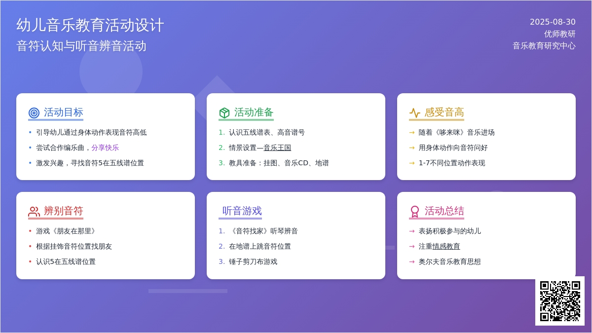 幼儿园中班音乐教案：跳动的小音符