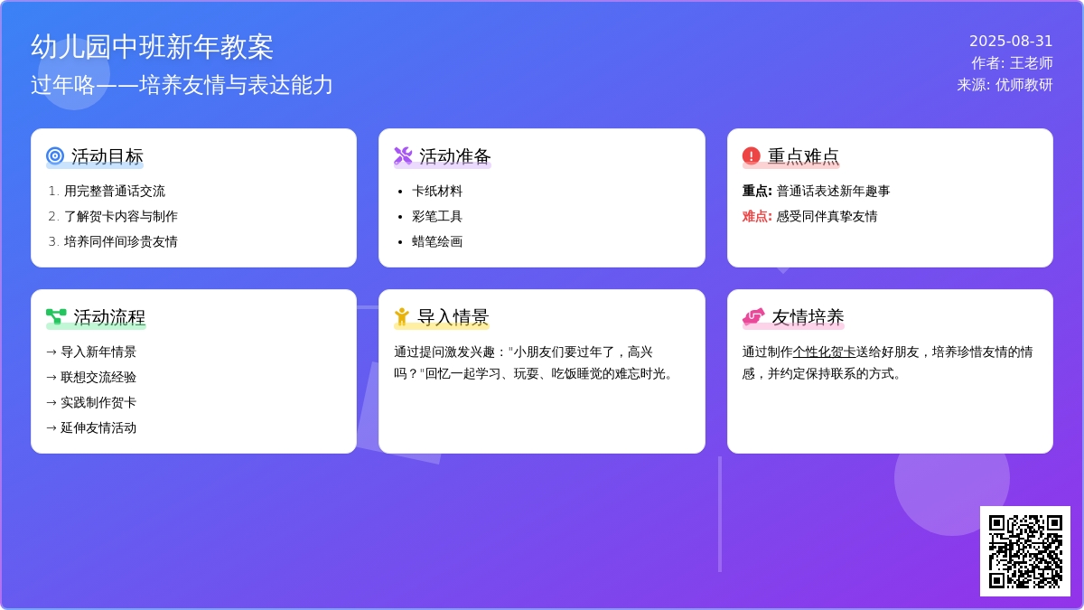 幼儿园中班新年教案――过年咯（美工）
