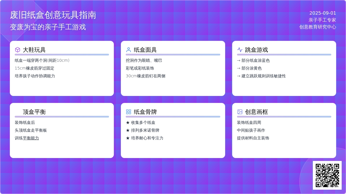 幼儿园中班手工活动：有趣的纸盒