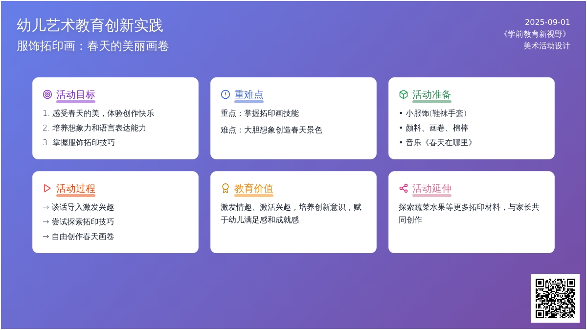 幼儿园中班艺术活动：“春天的印记”活动设计