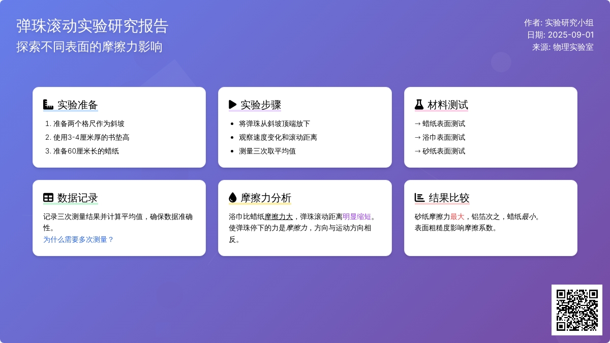 幼儿物理实验：摩擦力