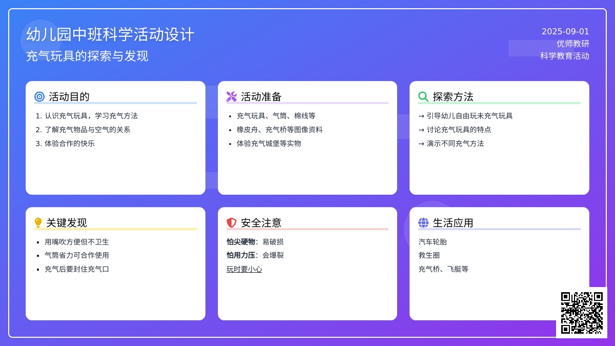 幼儿园中班科学活动设计――充气玩具