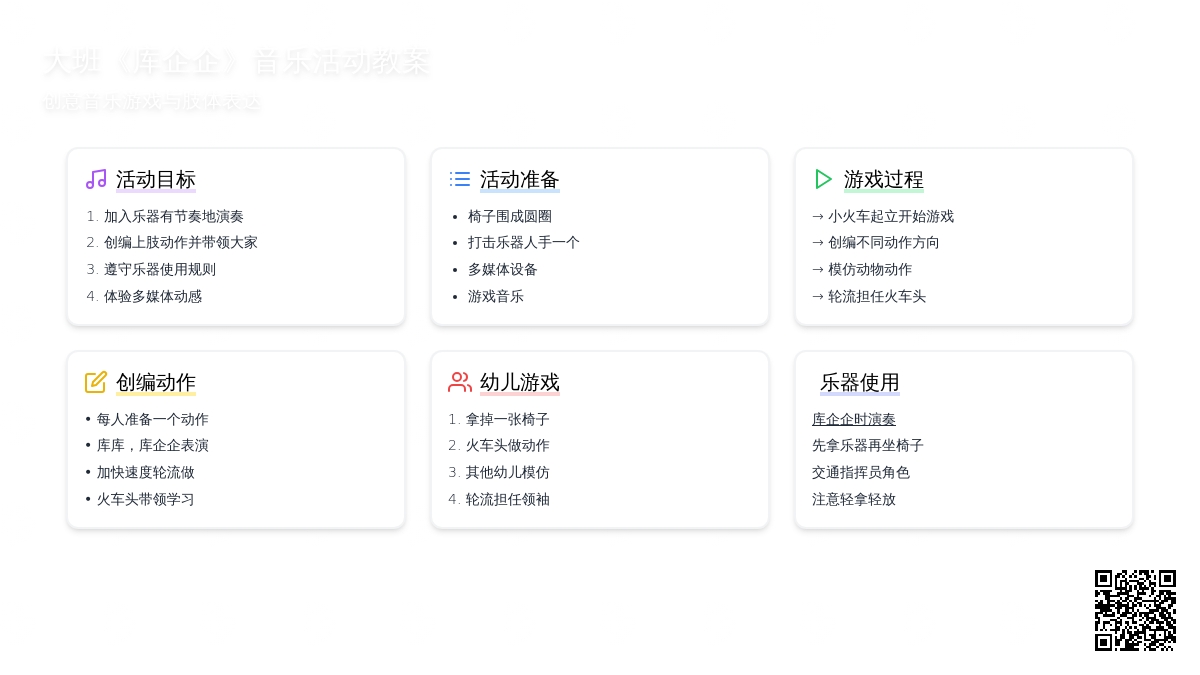 幼儿园大班教案《库企企》