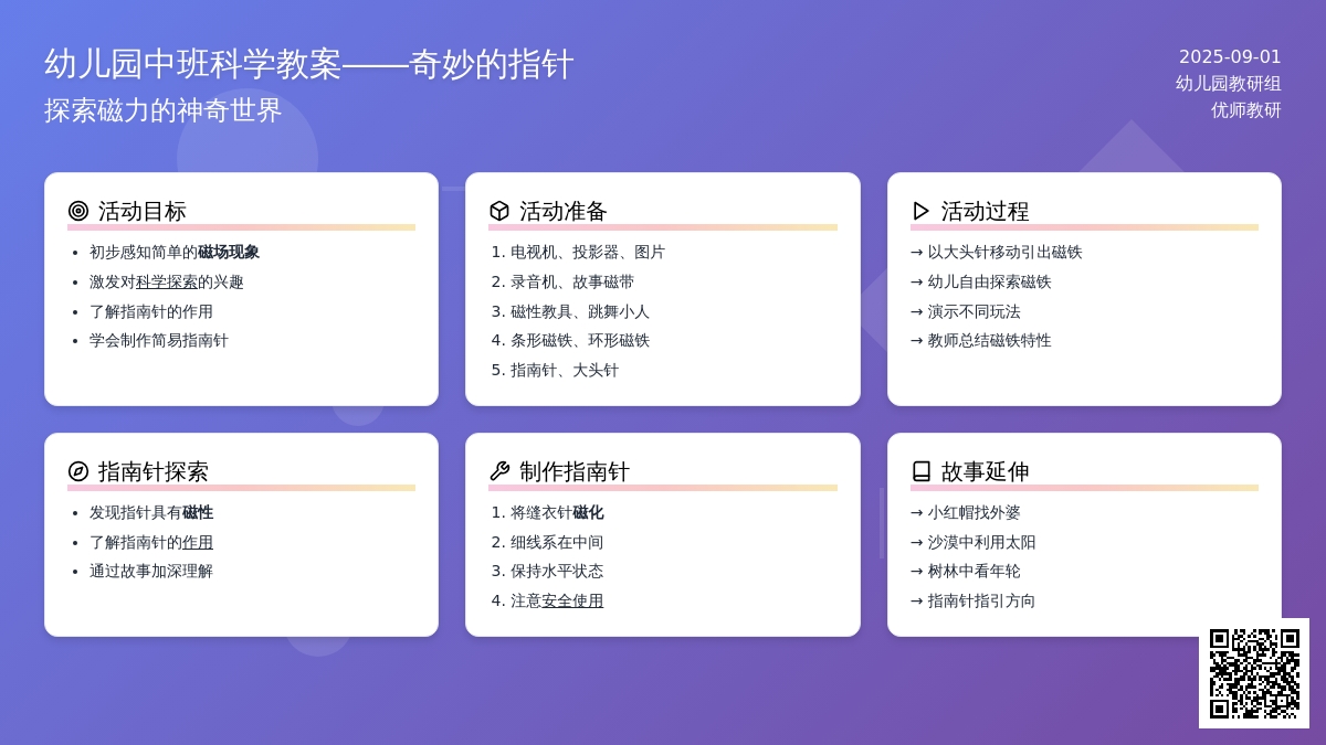 幼儿园科学活动设计――奇妙的指针（中班）