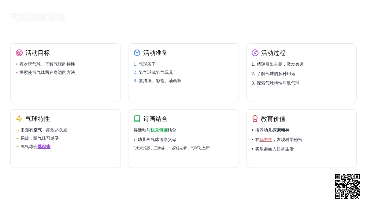 幼儿园中班科学教案:气球是我们的好朋友