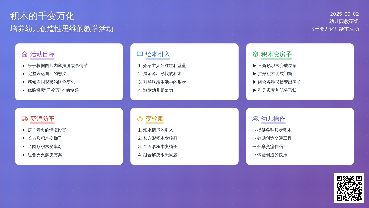 幼儿园中班科学领域：千变万化