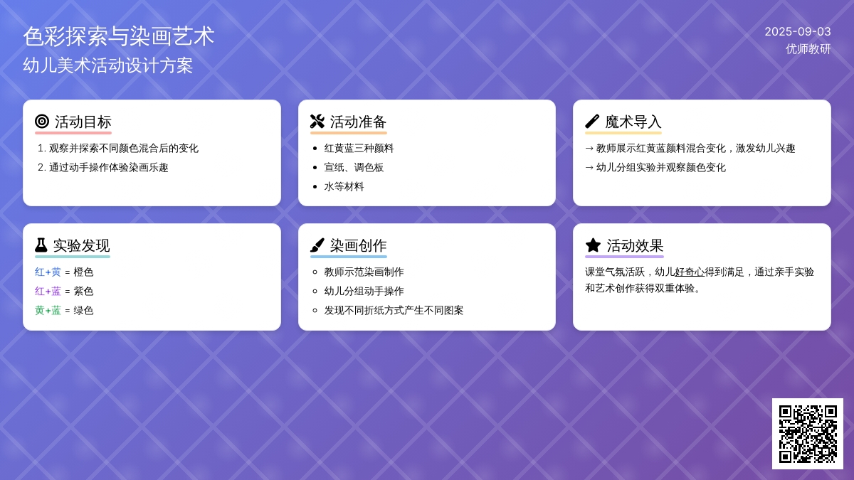 幼儿园中班科学教案：红黄蓝