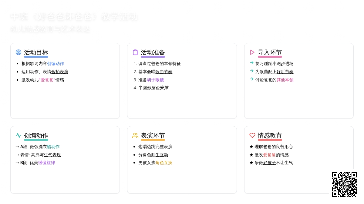 幼儿园中班教案《好爸爸坏爸爸》