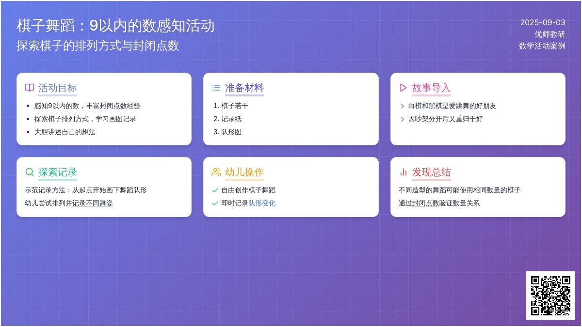 幼儿园中班数学活动：《爱跳舞的棋子》