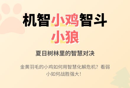 幼儿园儿童话剧：聪明小鸡笨小狼-幼师课件网