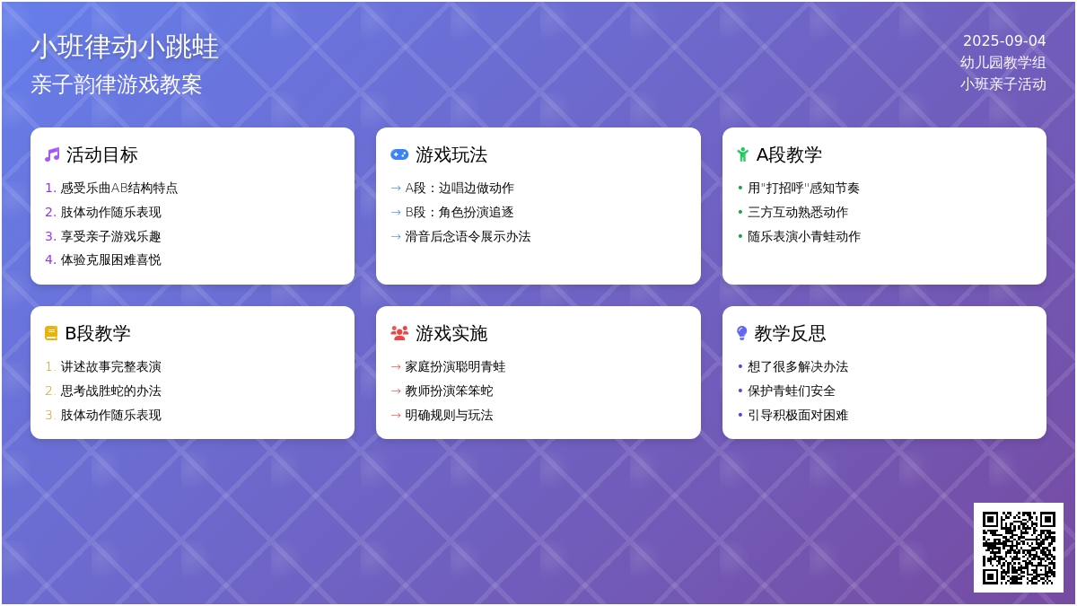小班律动小跳蛙教案