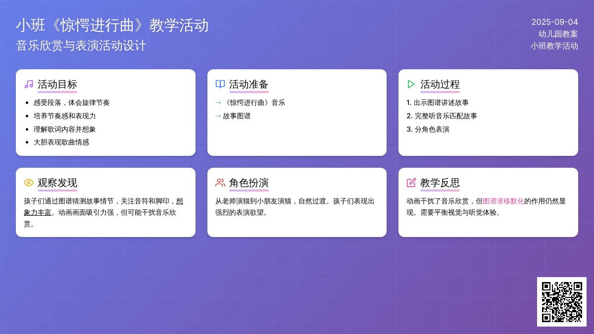 幼儿园小班教案《惊愕进行曲》含反思