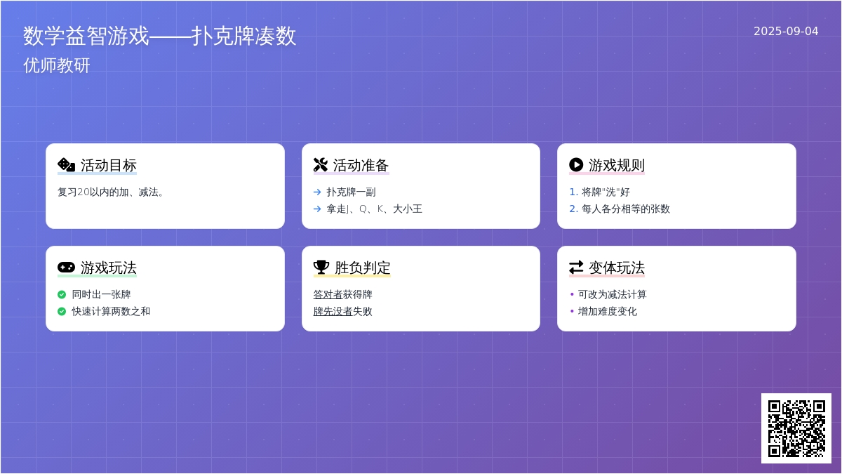数学益智游戏――扑克牌凑数