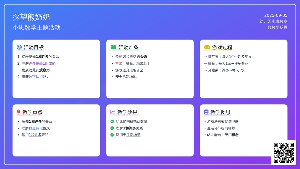 幼儿园小班教案《探望熊奶奶》含反思