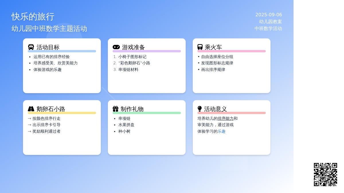 幼儿园中班教案《快乐的旅行》
