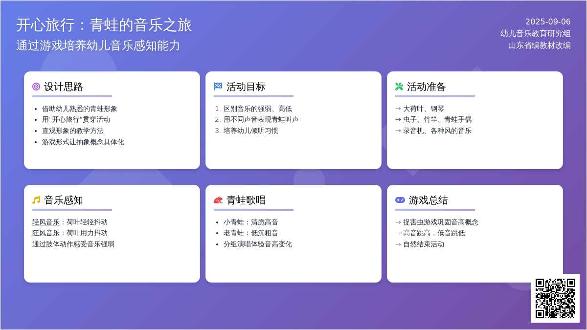 幼儿园小班音乐活动——开心旅行