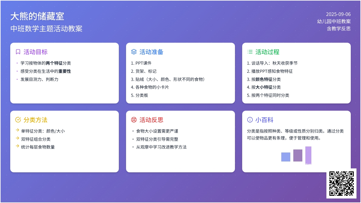 幼儿园中班教案《大熊的储藏室》含反思