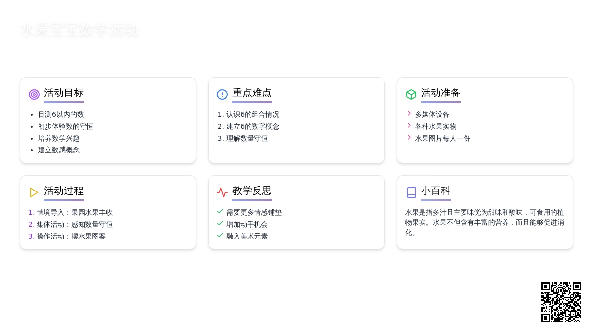 幼儿园中班教案《水果孩子》含反思