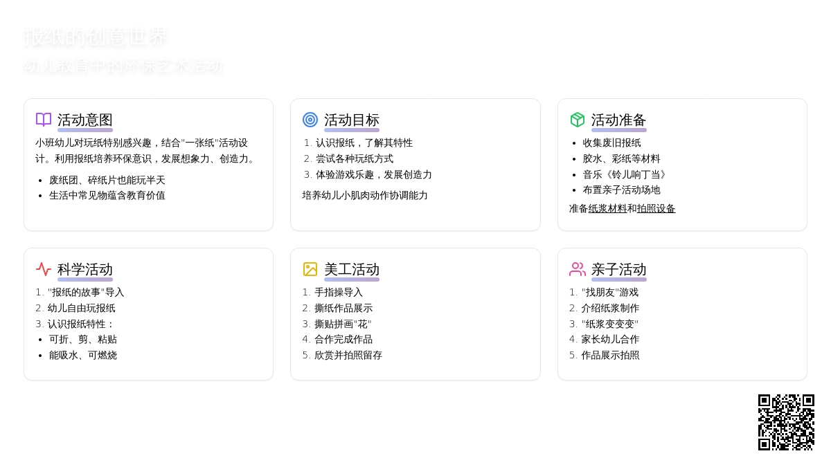 幼儿园小班主题活动——好玩的报纸