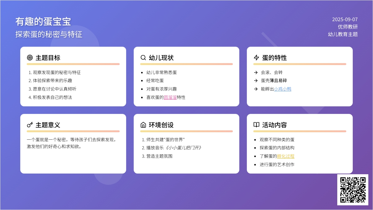 幼儿园小班主题活动：有趣的蛋孩子