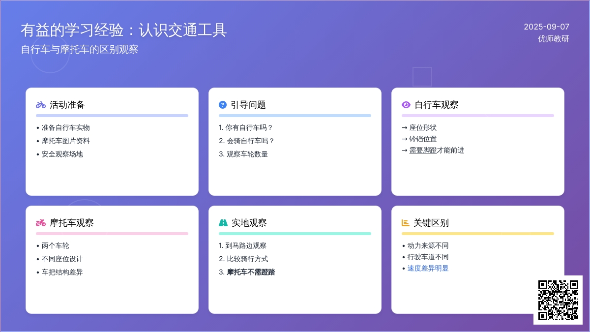 幼儿园小班社会活动设计---和摩托车