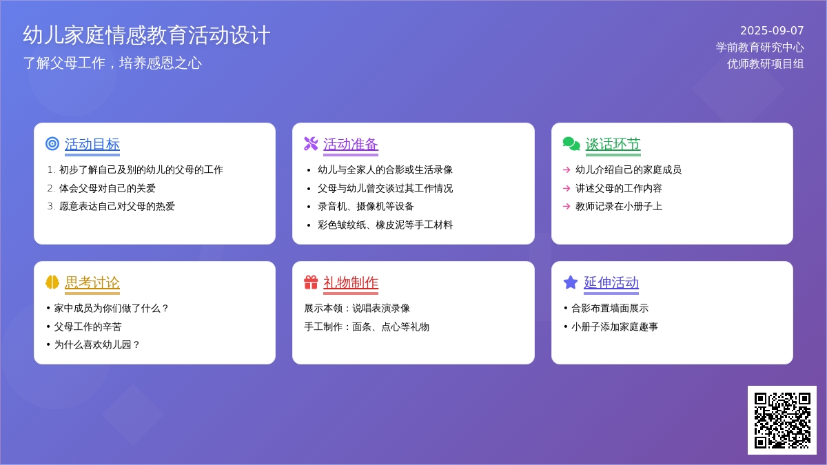 小班社会活动设计--我的一家人