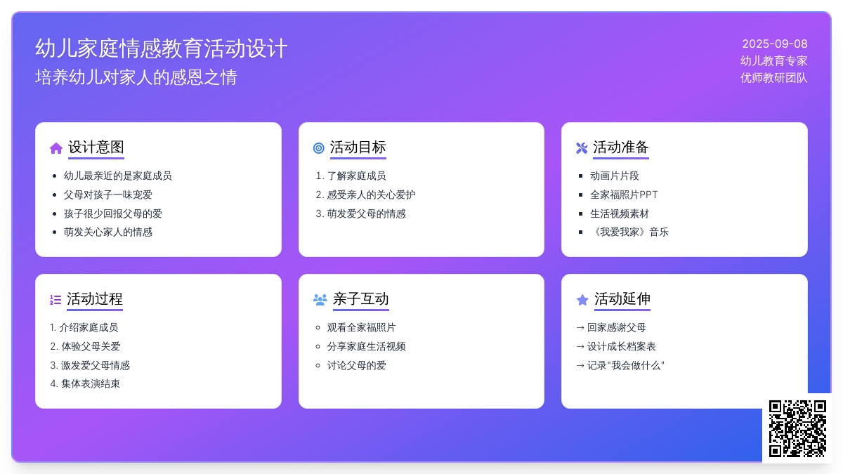 幼儿园小班社会领域：幸福的家