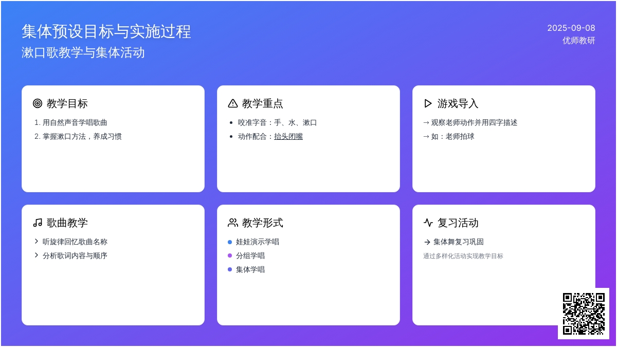 幼儿园小班社会活动：漱口歌